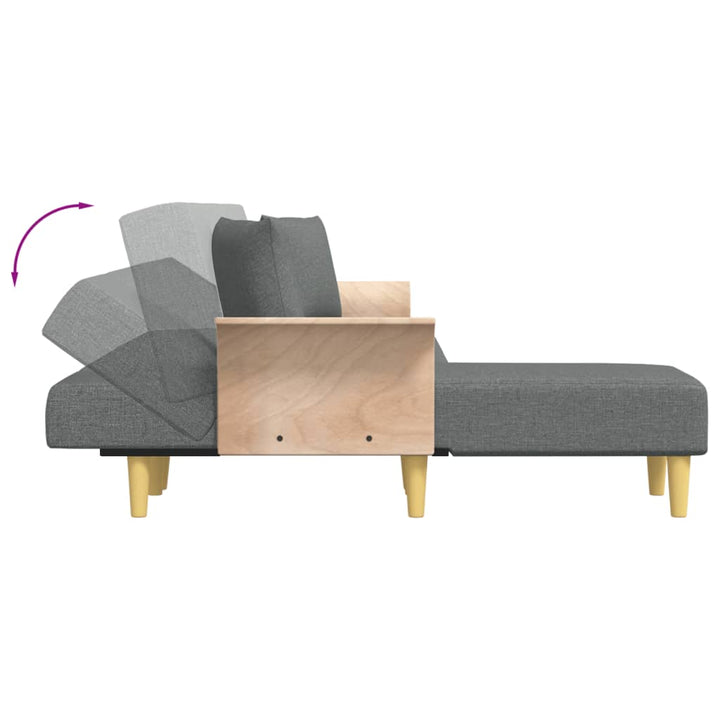 L-Formad Bäddsoffa 279X140X70 Cm Tyg