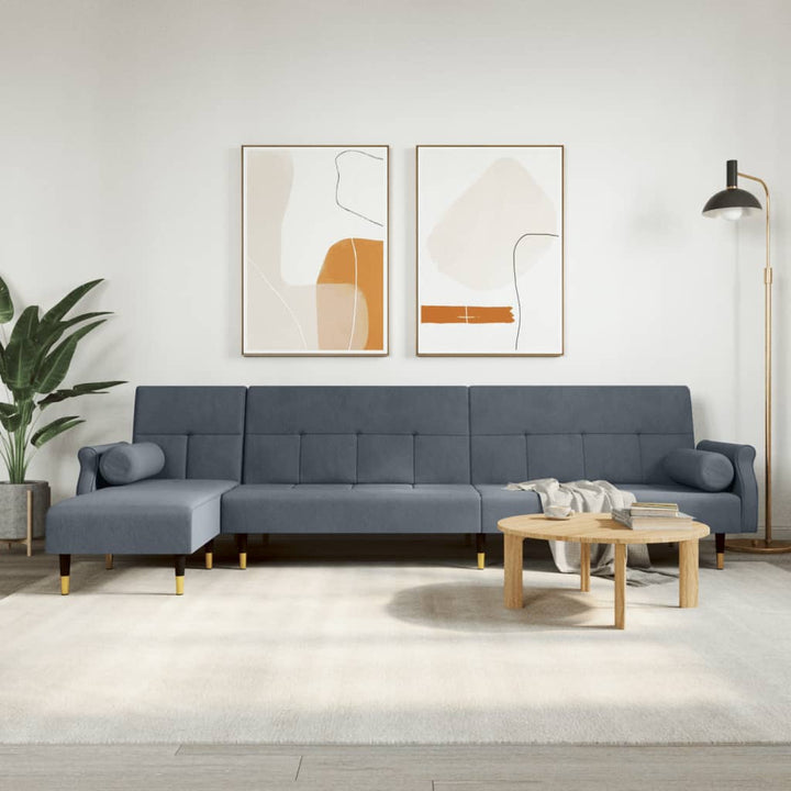 L-Formad Soffa 271X140X70 Cm Sammet