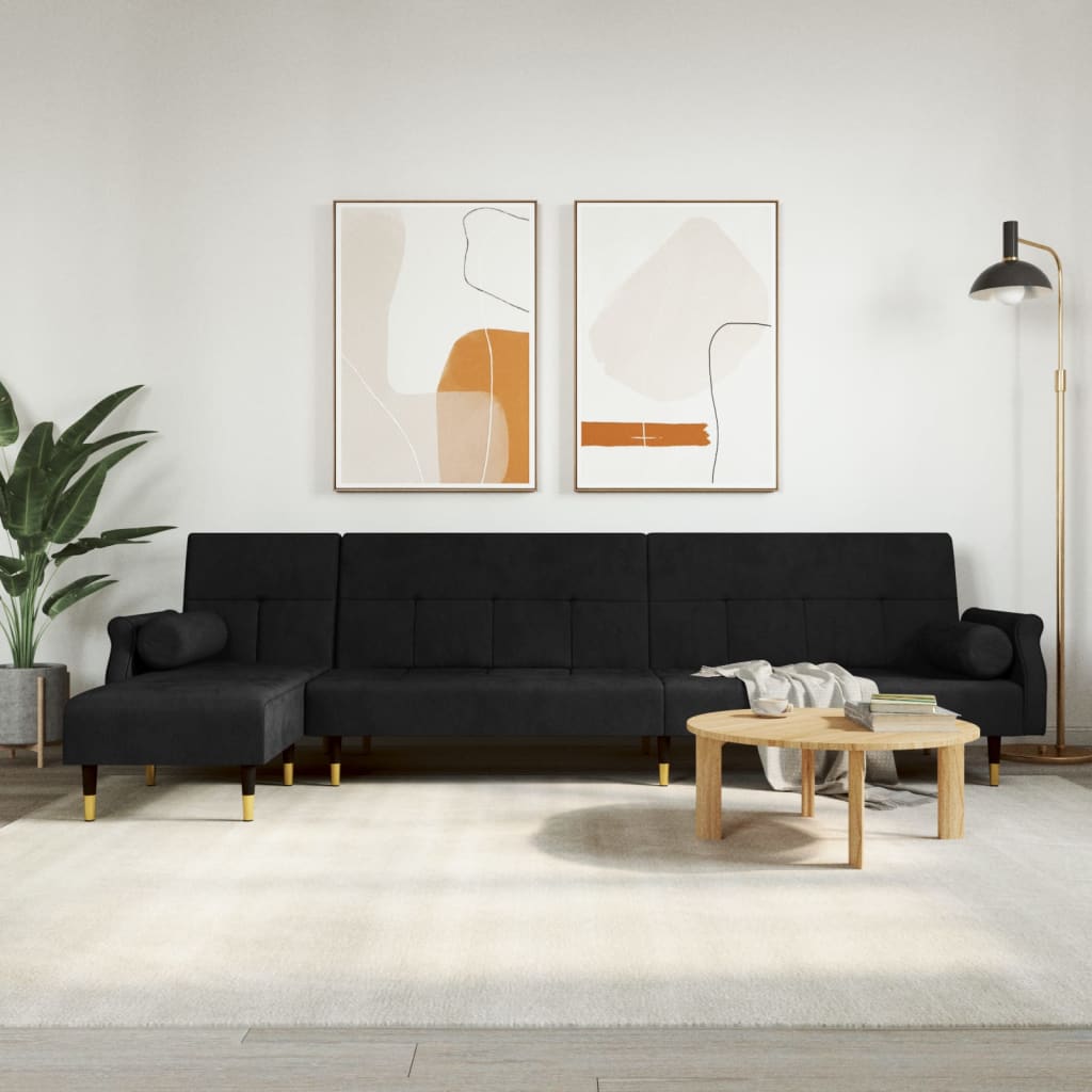 L-Formad Soffa 271X140X70 Cm Sammet