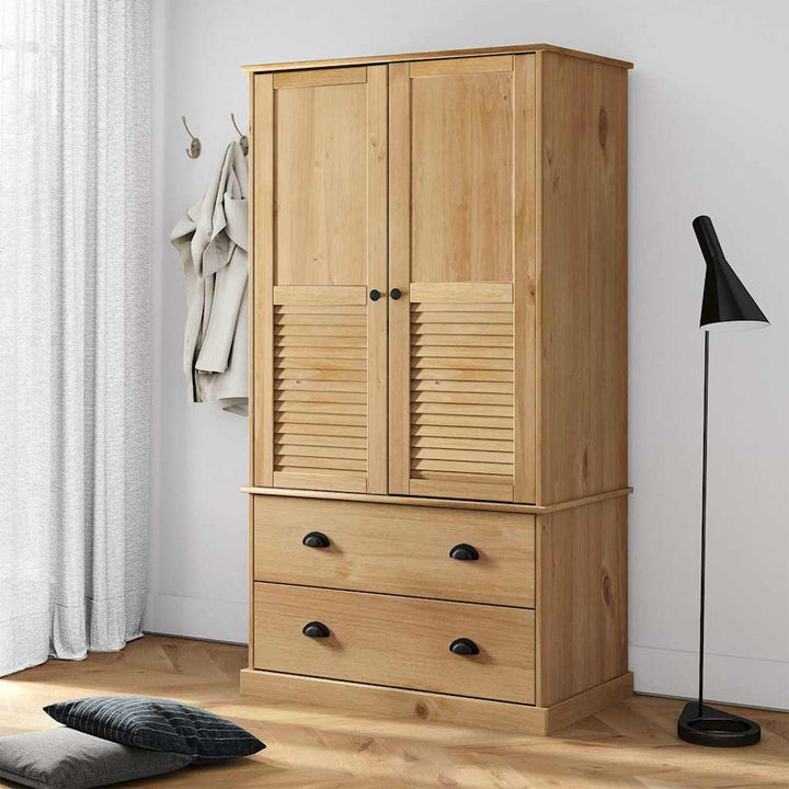 Klädskåp Vigo 90X55X170 Cm Massiv Furu