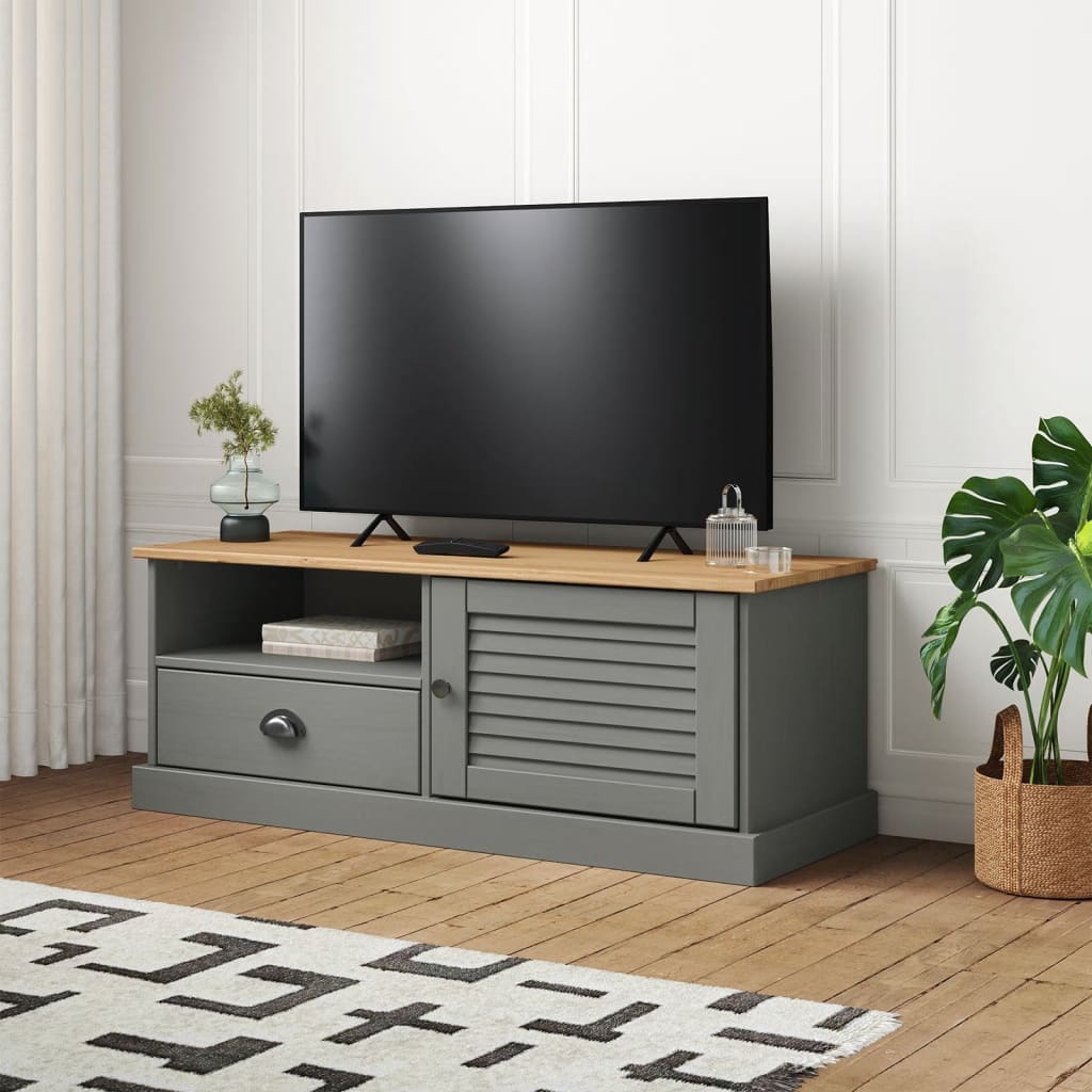 Tv-Bänk Vigo 106X40X40 Cm Massiv Furu