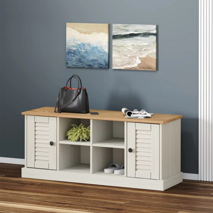 Skobänk Vigo 106X35X45 Cm Massiv Furu