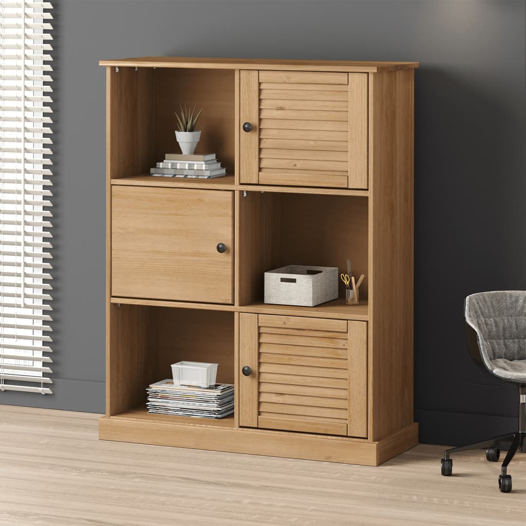 Bokhylla Vigo 90X35X114,5 Cm Massiv Furu