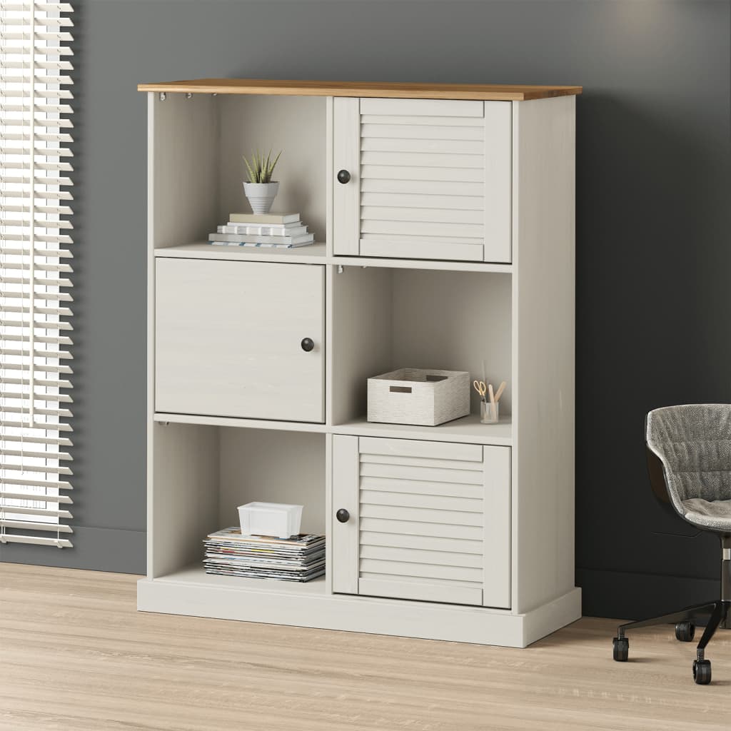 Bokhylla Vigo 90X35X114,5 Cm Massiv Furu