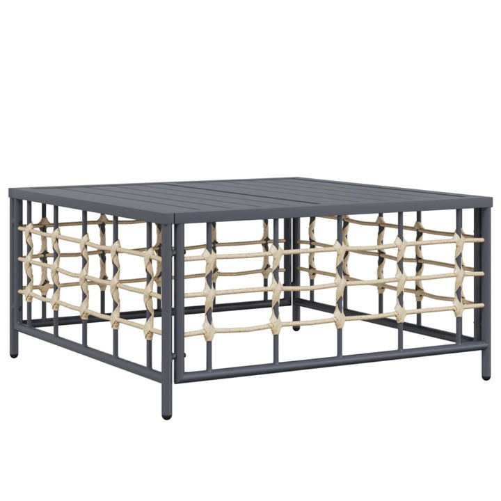 Loungegrupp 4 Delar Med Dynor Antracit Konstrotting