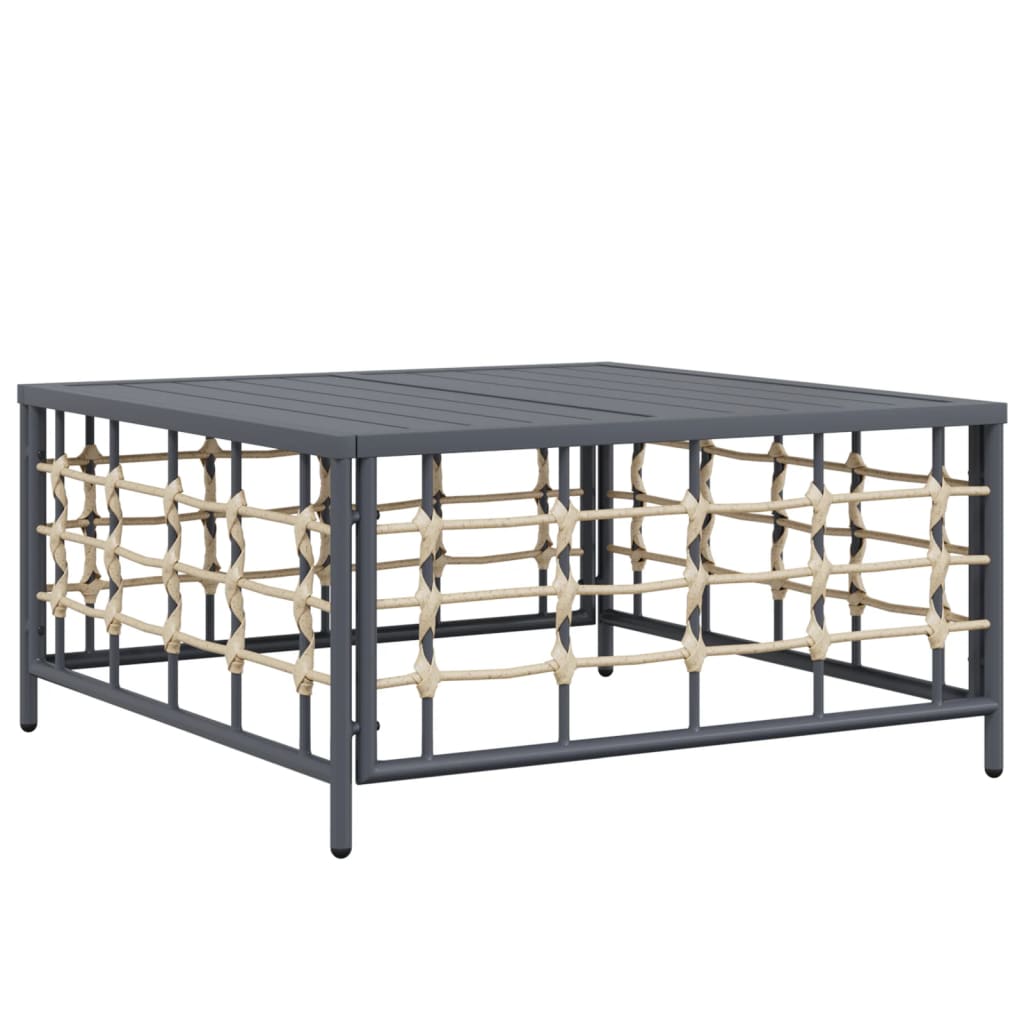 Loungegrupp 6 Delar Med Dynor Antracit Konstrotting