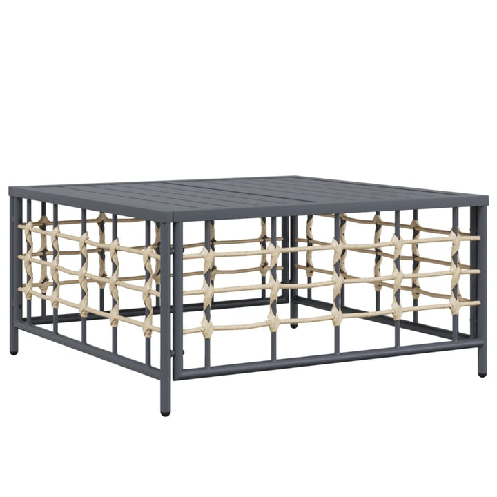 Loungegrupp 6 Delar Med Dynor Antracit Konstrotting
