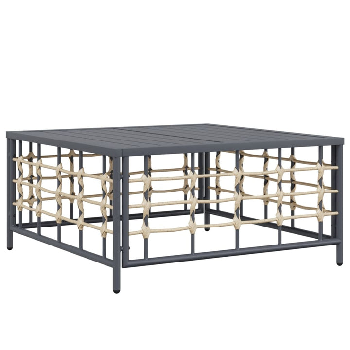 Loungegrupp 9 Delar Med Dynor Antracit Konstrotting