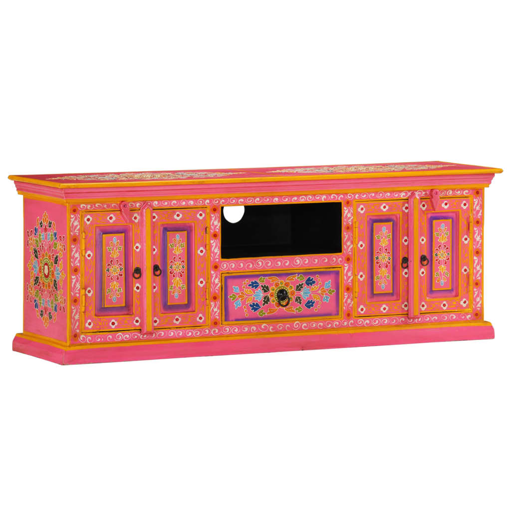 Tv-Bänk 110X30X40 Cm Massivt Mangoträ