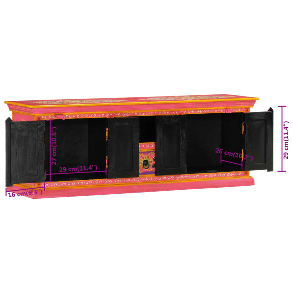 Tv-Bänk 110X30X40 Cm Massivt Mangoträ