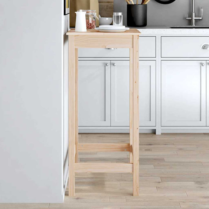 Barbord 50X50X110 Cm Massiv Furu