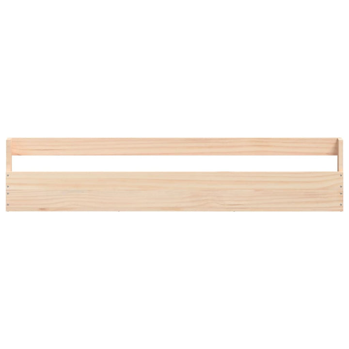 Väggmonterade Skoställ 2 St 110X9X23 Cm Massivt Furu