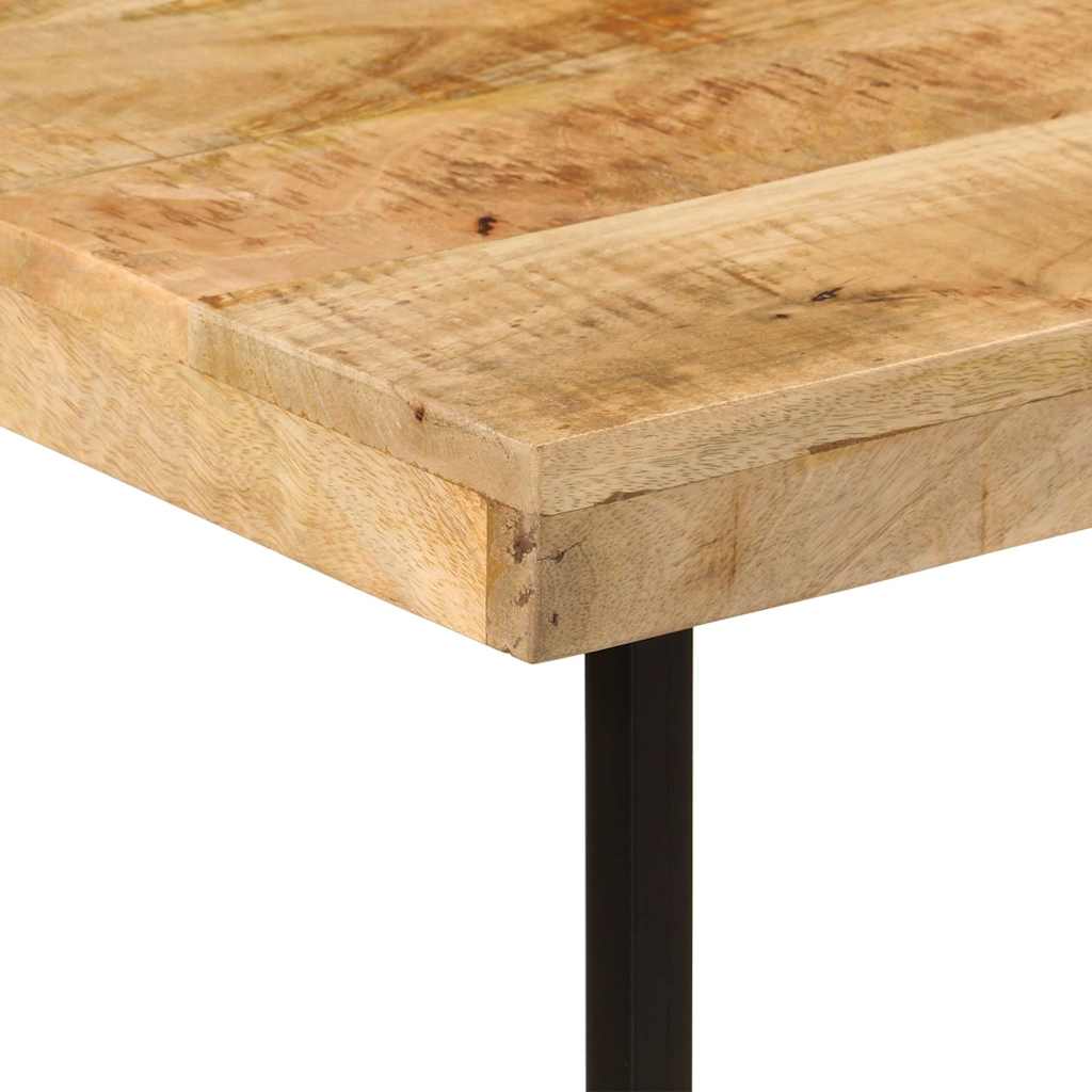 Skrivbord 165X110X77 Cm Massivt Mangoträ Och Järn