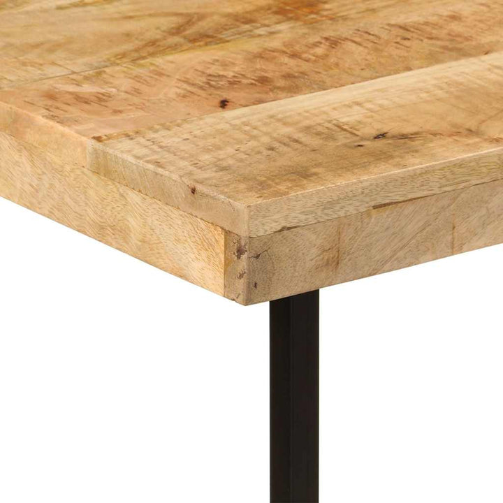 Skrivbord 165X110X77 Cm Massivt Mangoträ Och Järn