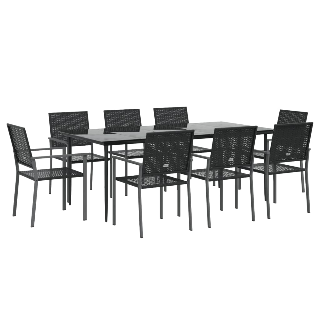 Matgrupp För Trädgården 9 Delar Konstrotting &amp; Stål