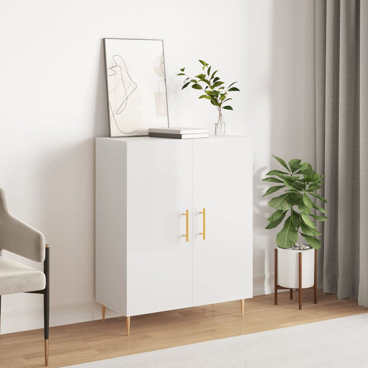 Skänk Åldrat Trä 69,5X34X90 Cm Konstruerat Trä