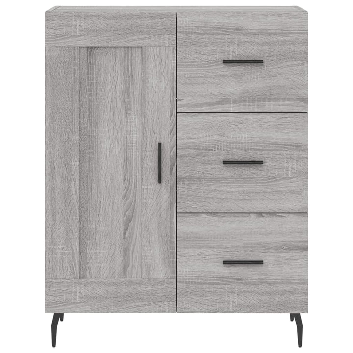 Skänk Grå Sonoma 69,5X34X90 Cm Konstruerat Trä