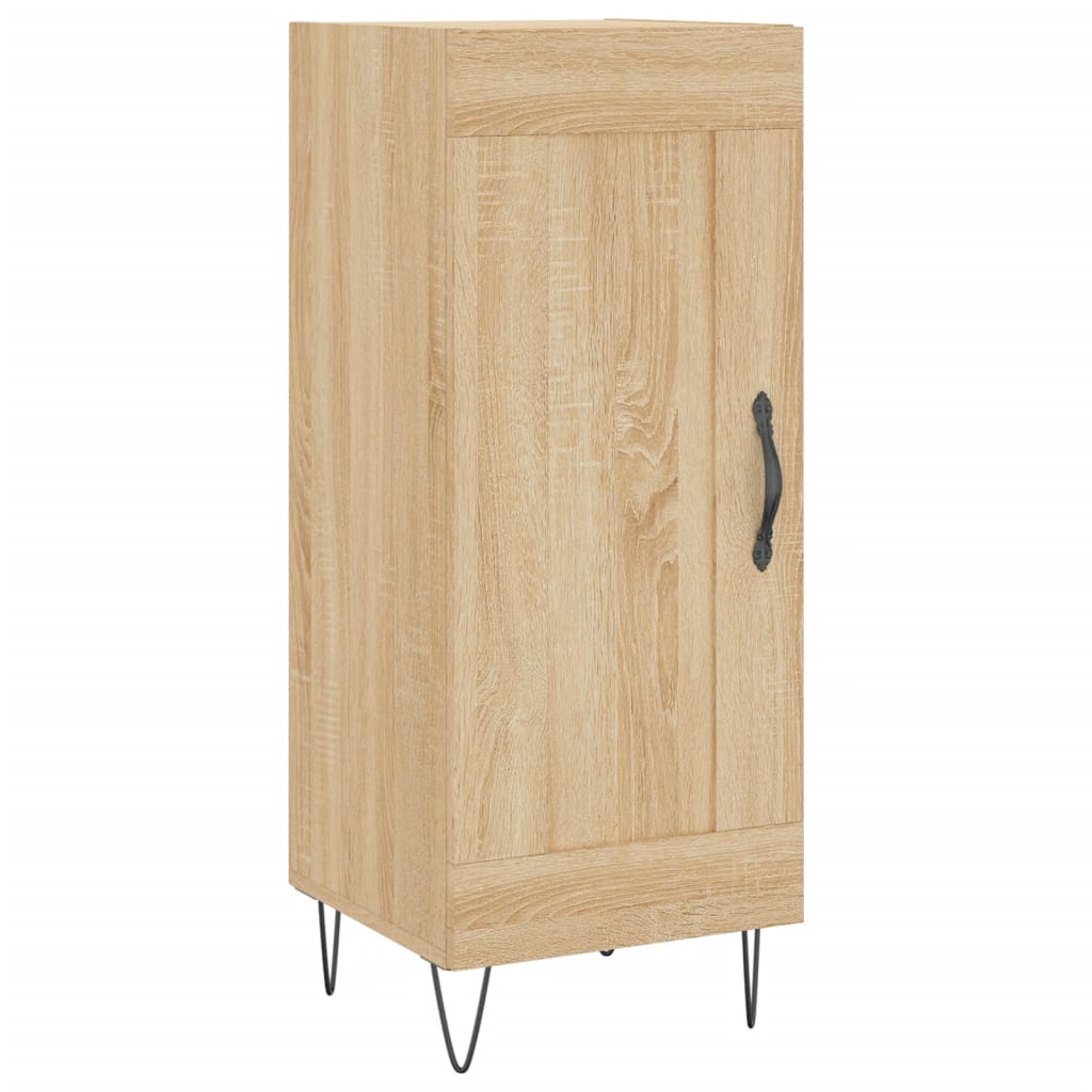 Skänk Sonoma-Ek 34,5X34X90 Cm Konstruerat Trä