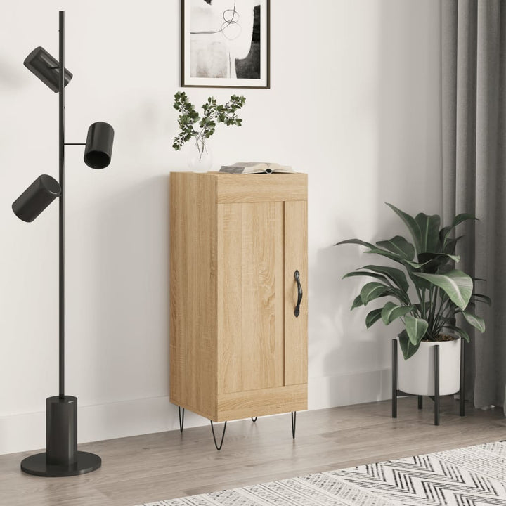 Skänk Sonoma-Ek 34,5X34X90 Cm Konstruerat Trä