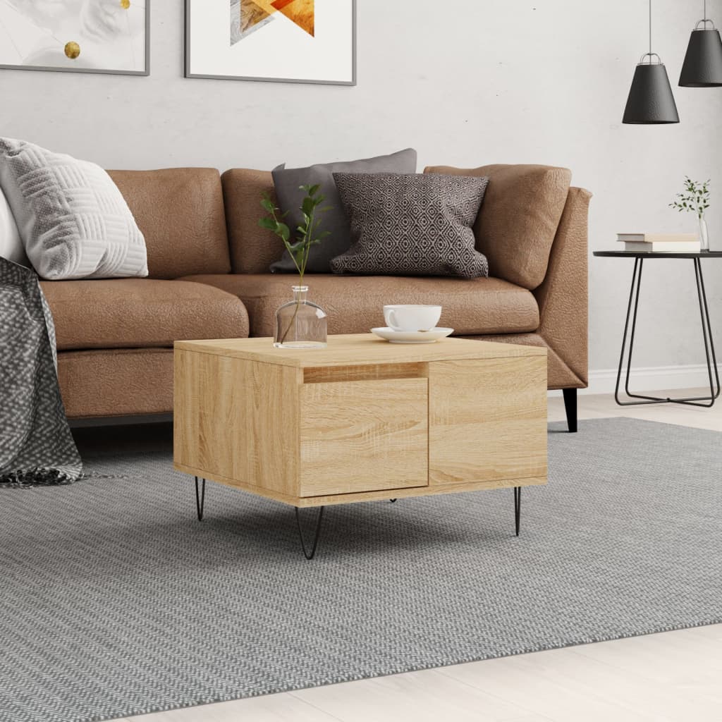 Soffbord 55X55X36,5 Cm Konstruerat Trä