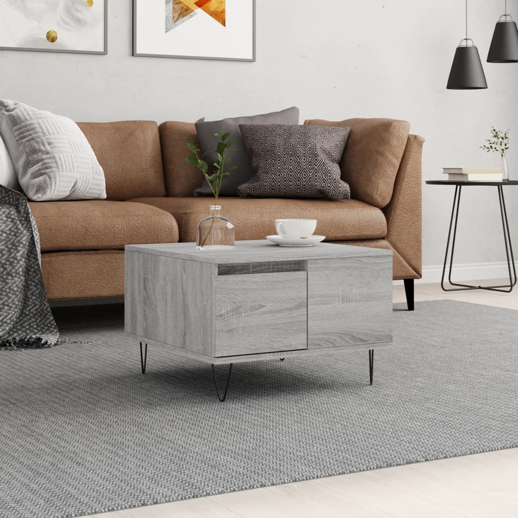 Soffbord 55X55X36,5 Cm Konstruerat Trä