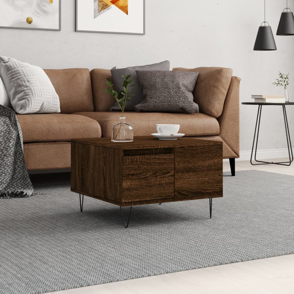 Soffbord 55X55X36,5 Cm Konstruerat Trä