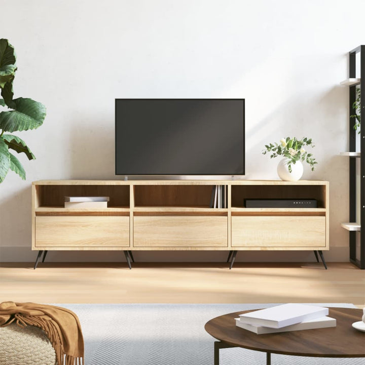 Tv-Bänk Sonoma-Ek 150X30X44,5 Cm Konstruerat Trä