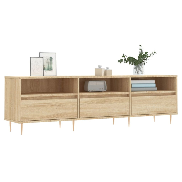 Tv-Bänk Sonoma-Ek 150X30X44,5 Cm Konstruerat Trä