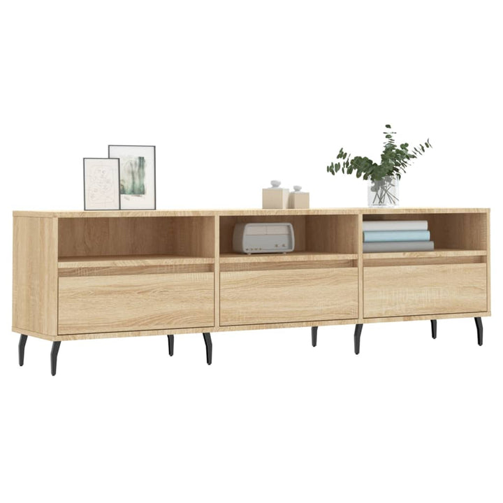 Tv-Bänk Sonoma-Ek 150X30X44,5 Cm Konstruerat Trä