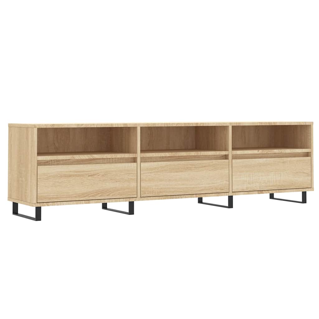 Tv-Bänk Sonoma-Ek 150X30X44,5 Cm Konstruerat Trä