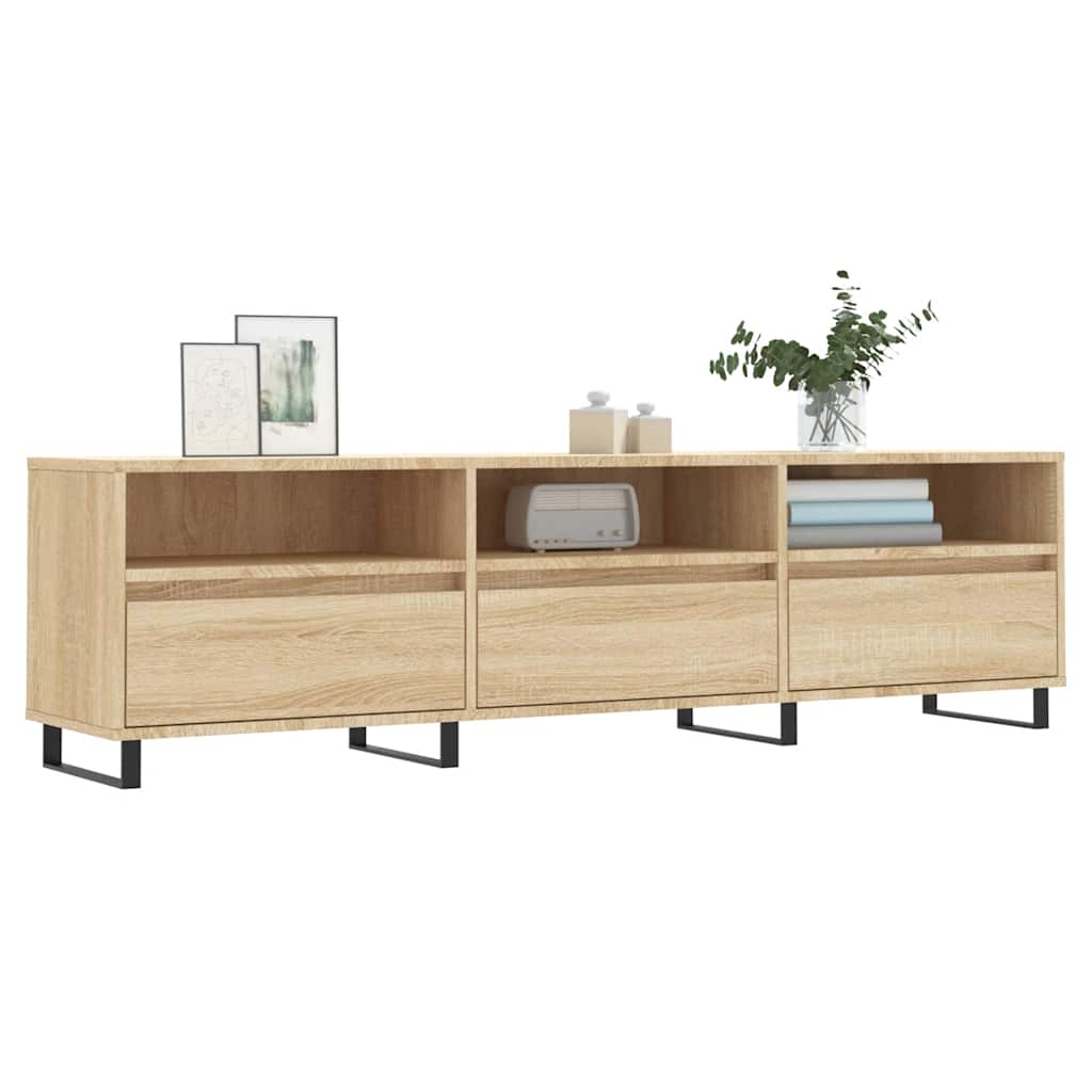 Tv-Bänk Sonoma-Ek 150X30X44,5 Cm Konstruerat Trä