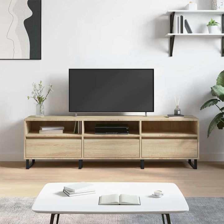 Tv-Bänk Sonoma-Ek 150X30X44,5 Cm Konstruerat Trä