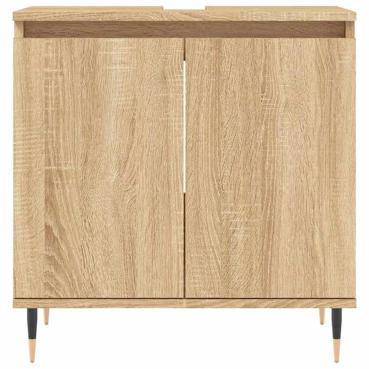 Badrumsskåp Sonoma-Ek 58X33X60 Cm Konstruerat Trä