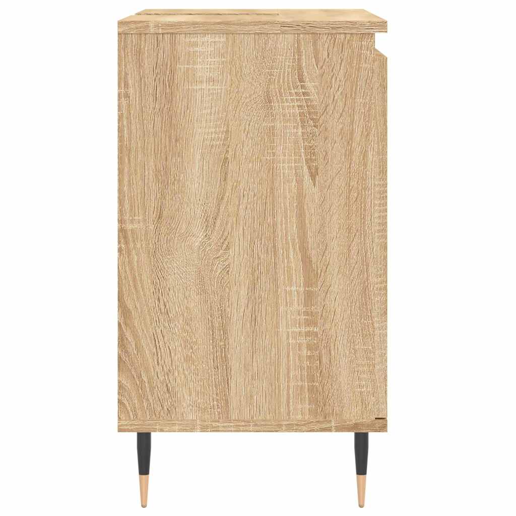 Badrumsskåp Sonoma-Ek 58X33X60 Cm Konstruerat Trä