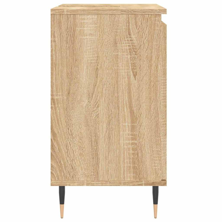 Badrumsskåp Sonoma-Ek 58X33X60 Cm Konstruerat Trä