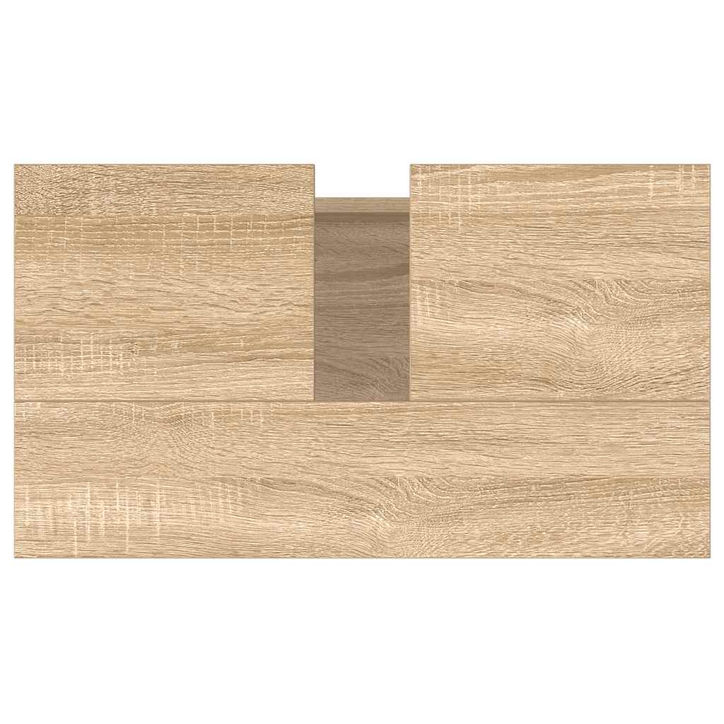 Badrumsskåp Sonoma-Ek 58X33X60 Cm Konstruerat Trä