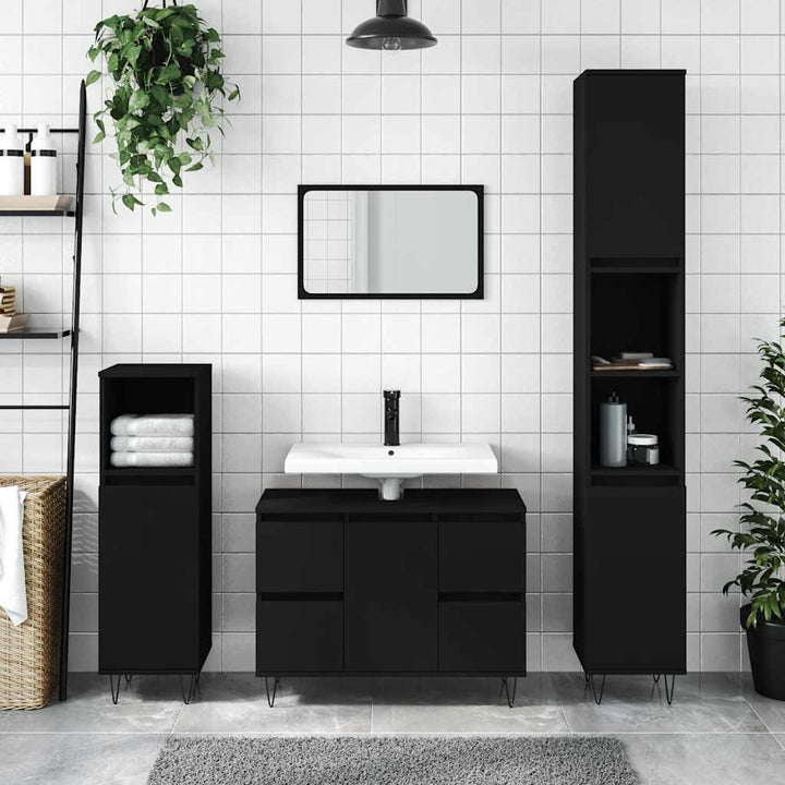 Badrumsskåp 80X33X60 Cm Konstruerat Trä