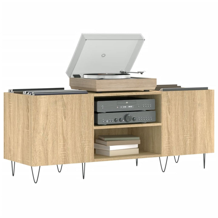Stereobänk Sonoma-Ek 121X38X48 Cm Konstruerat Trä