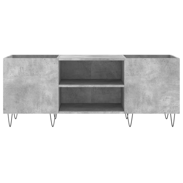 Stereobänk Betong-Grå 121X38X48 Cm Konstruerat Trä