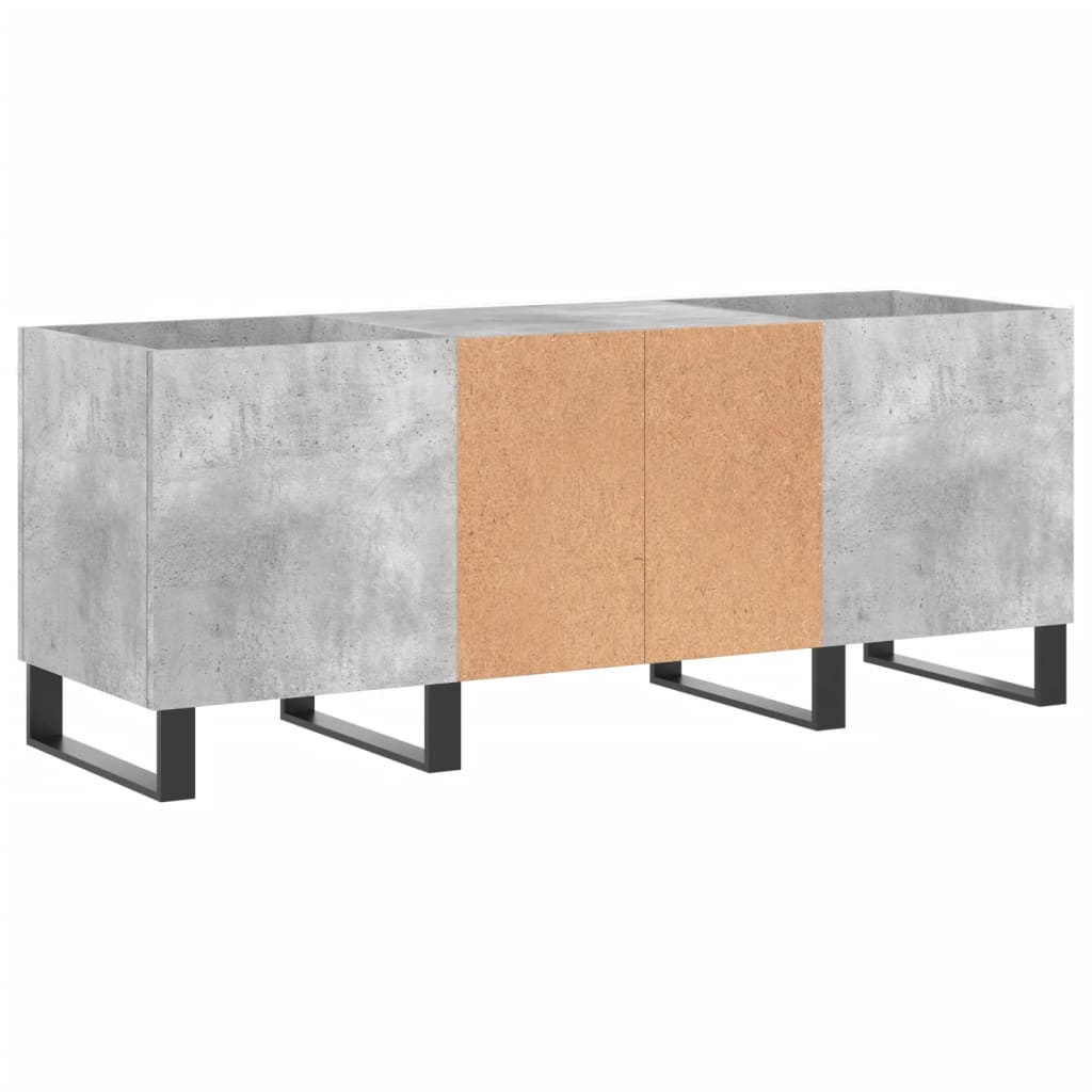 Stereobänk Betong-Grå 121X38X48 Cm Konstruerat Trä