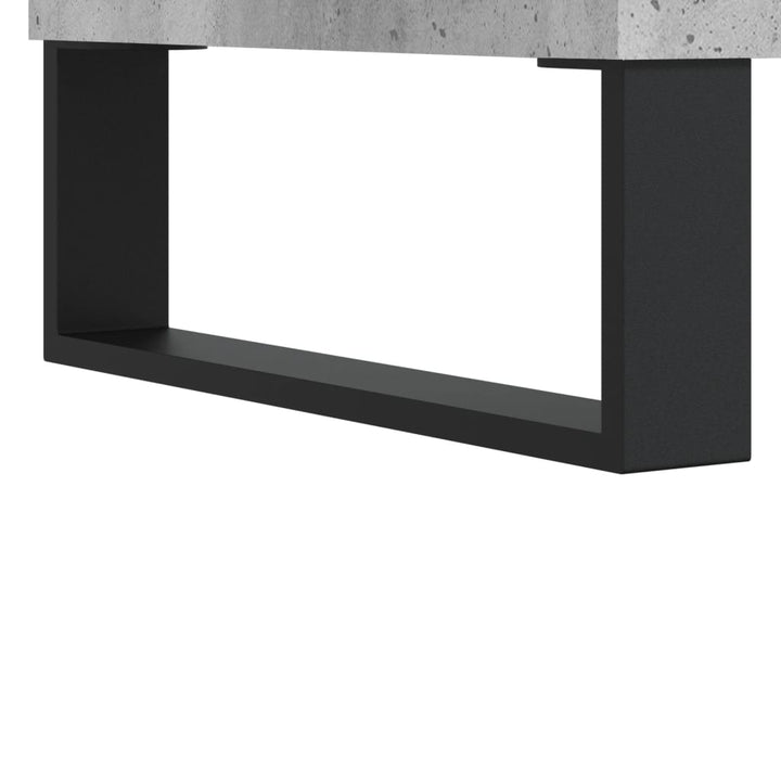 Stereobänk Betong-Grå 121X38X48 Cm Konstruerat Trä