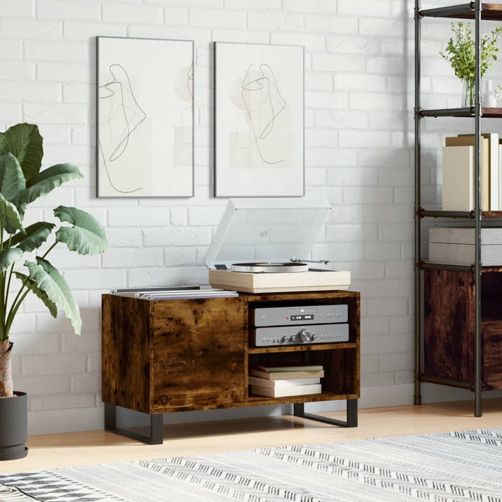 Stereobänk Åldrat Trä 84,5X38X48 Cm Konstruerat Trä