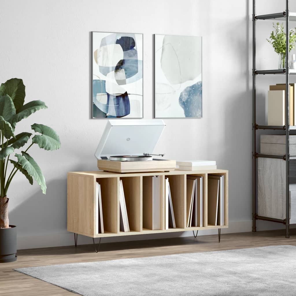 Stereobänk Sonoma-Ek 100X38X48 Cm Konstruerat Trä