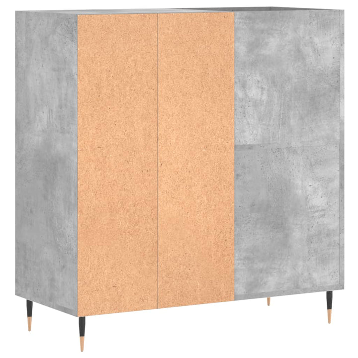 Stereobänk Betong-Grå 84,5X38X89 Cm Konstruerat Trä