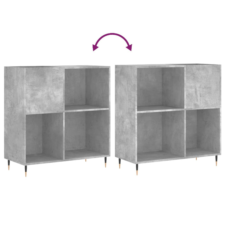 Stereobänk Betong-Grå 84,5X38X89 Cm Konstruerat Trä