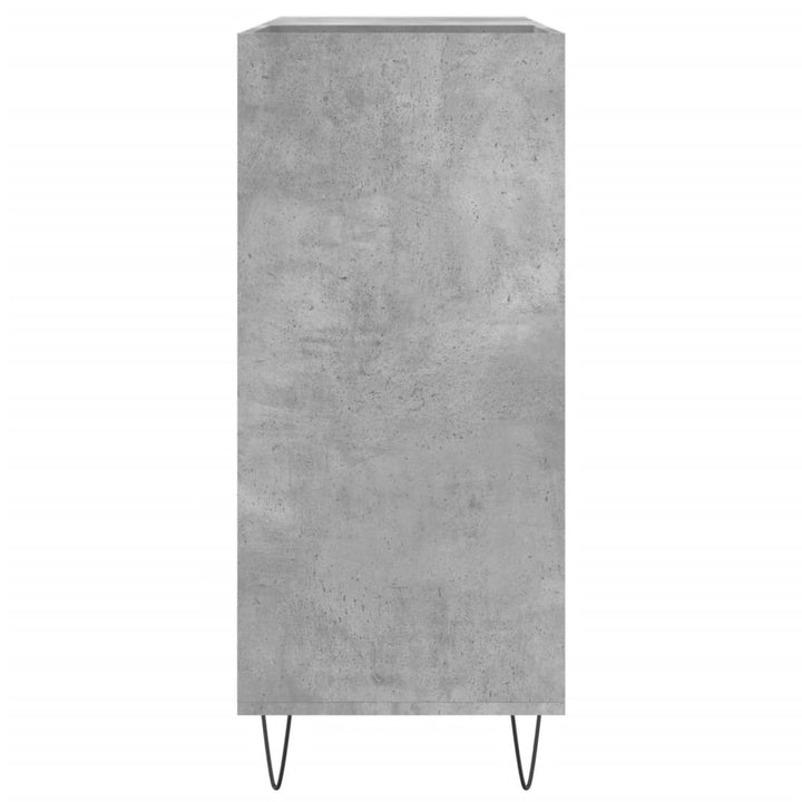 Stereobänk Betong-Grå 84,5X38X89 Cm Konstruerat Trä