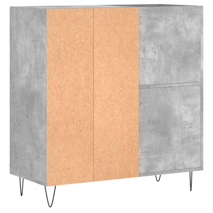 Stereobänk Betong-Grå 84,5X38X89 Cm Konstruerat Trä