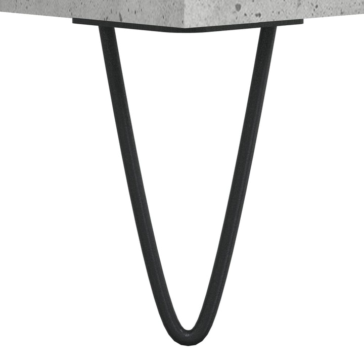 Stereobänk Betong-Grå 84,5X38X89 Cm Konstruerat Trä