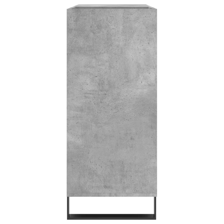 Stereobänk Betong-Grå 84,5X38X89 Cm Konstruerat Trä