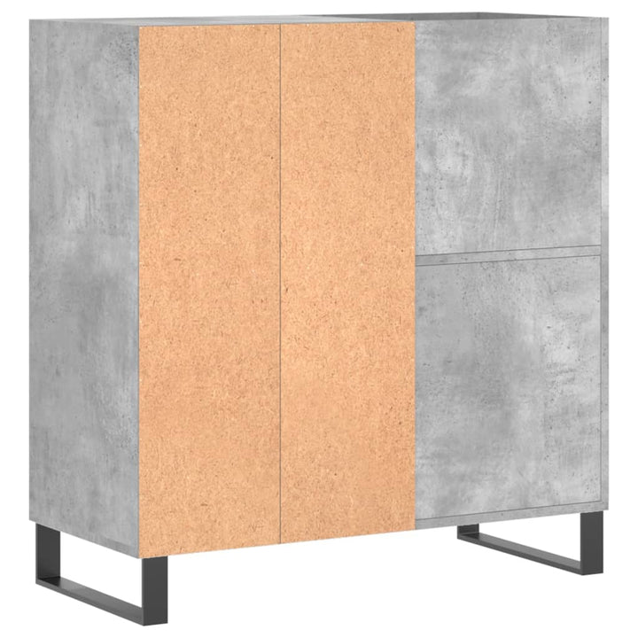 Stereobänk Betong-Grå 84,5X38X89 Cm Konstruerat Trä